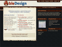 Tablet Screenshot of abledesign.com